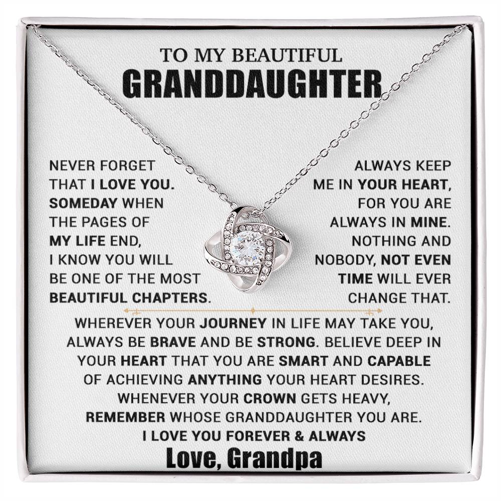 To My Granddaughter Necklace, Granddaughter Gift from Grandpa, Christmas Gift 11_10