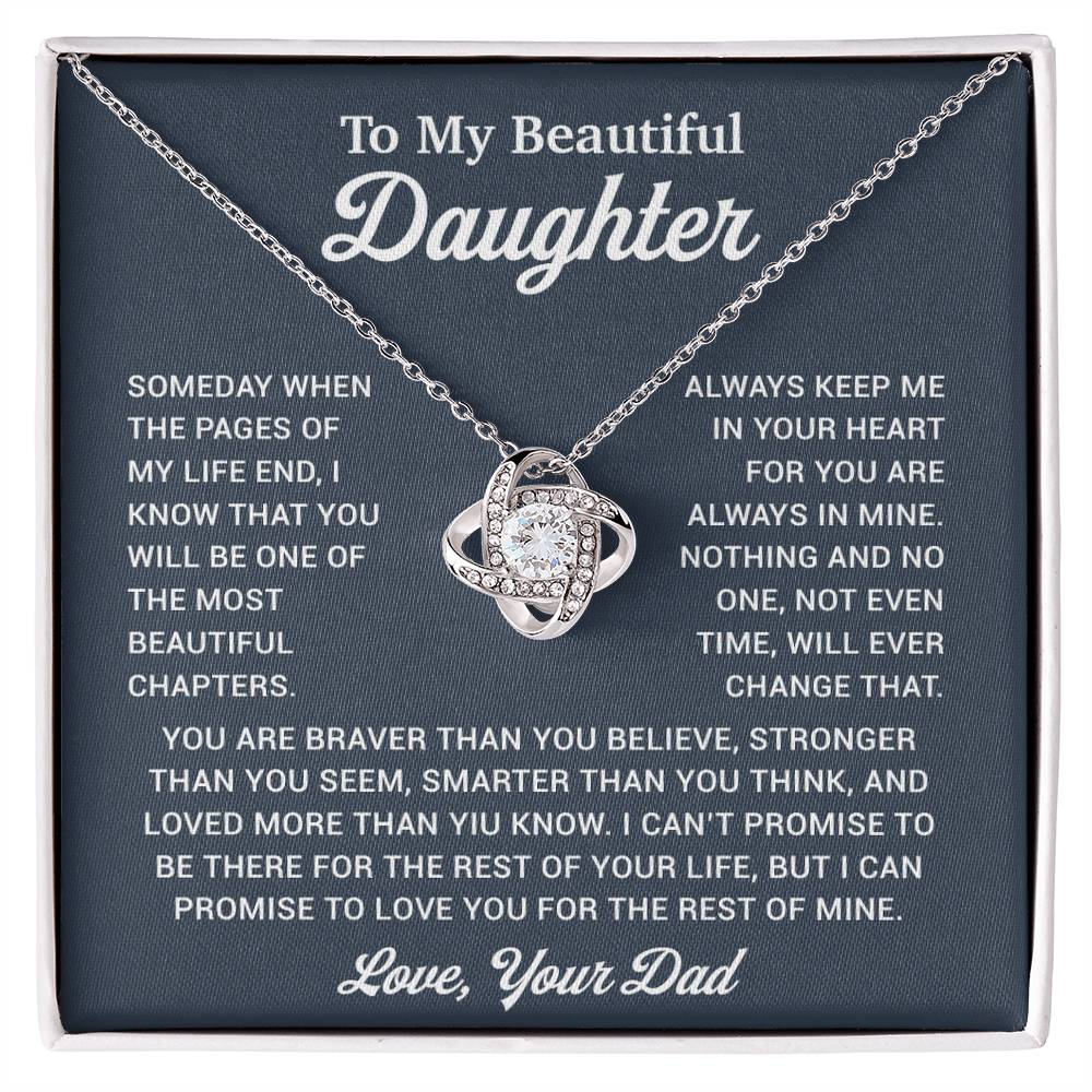 To My Daughter Necklace, Gift for Daughter from Dad, Father Daughter Necklace 9_12