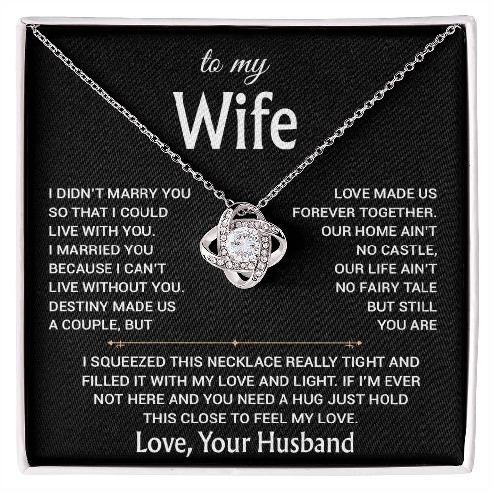 To My Wife Necklace, Christmas Gifts For Women, Anniversary Gift For Wife 17_12_Black