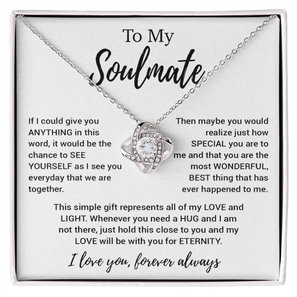 To My Soulmate Necklace, Soulmate Gift, Soulmate Jewelry Anniversary 11_8