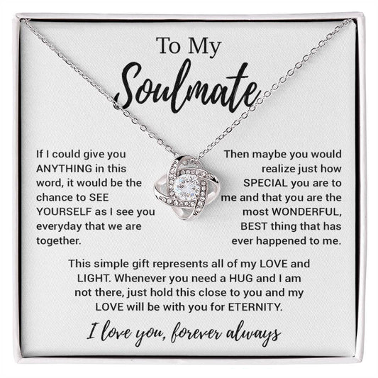 To My Soulmate Necklace, Soulmate Gift, Soulmate Jewelry Anniversary 11_8