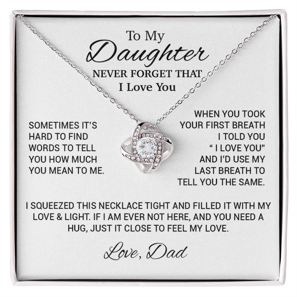 To My Daughter Necklace, Daughter Father Necklace, Daughter Gift From Dad 17_10