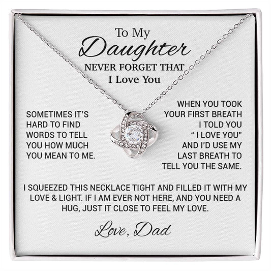 To My Daughter Necklace, Daughter Father Necklace, Daughter Gift From Dad 17_10