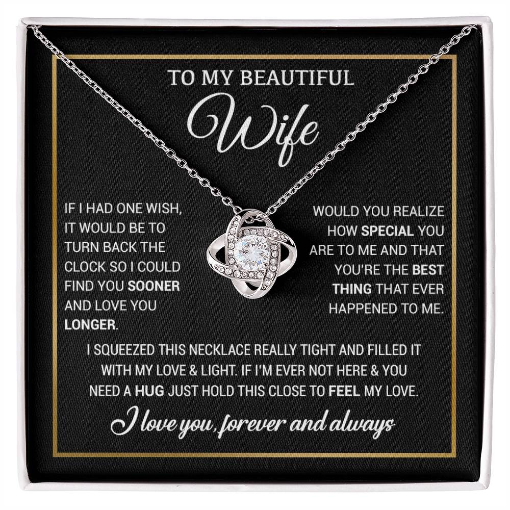 To My Wife Necklace, Christmas Gifts For Women, Anniversary Gift For Wife 19_11_Black