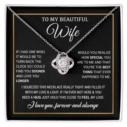 To My Wife Necklace, Christmas Gifts For Women, Anniversary Gift For Wife 19_11_Black