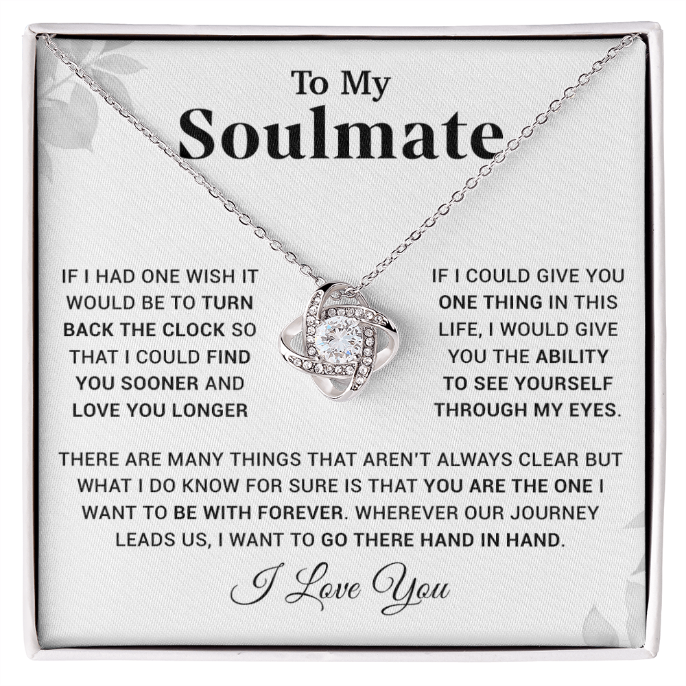 To My Soulmate Necklace, Christmas, Valentine Gift For Her, Gift For Soulmate