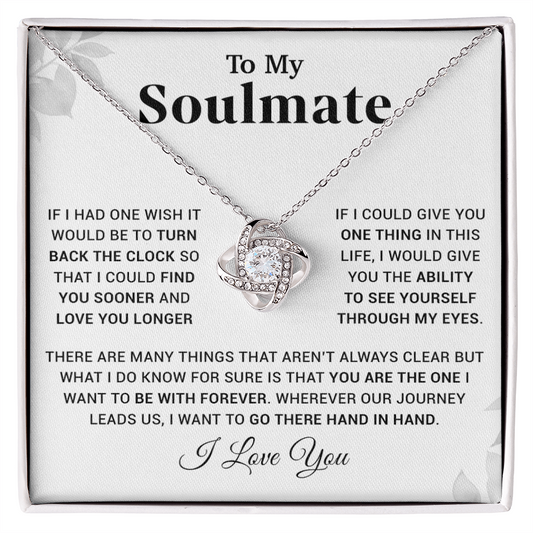 To My Soulmate Necklace, Christmas, Valentine Gift For Her, Gift For Soulmate