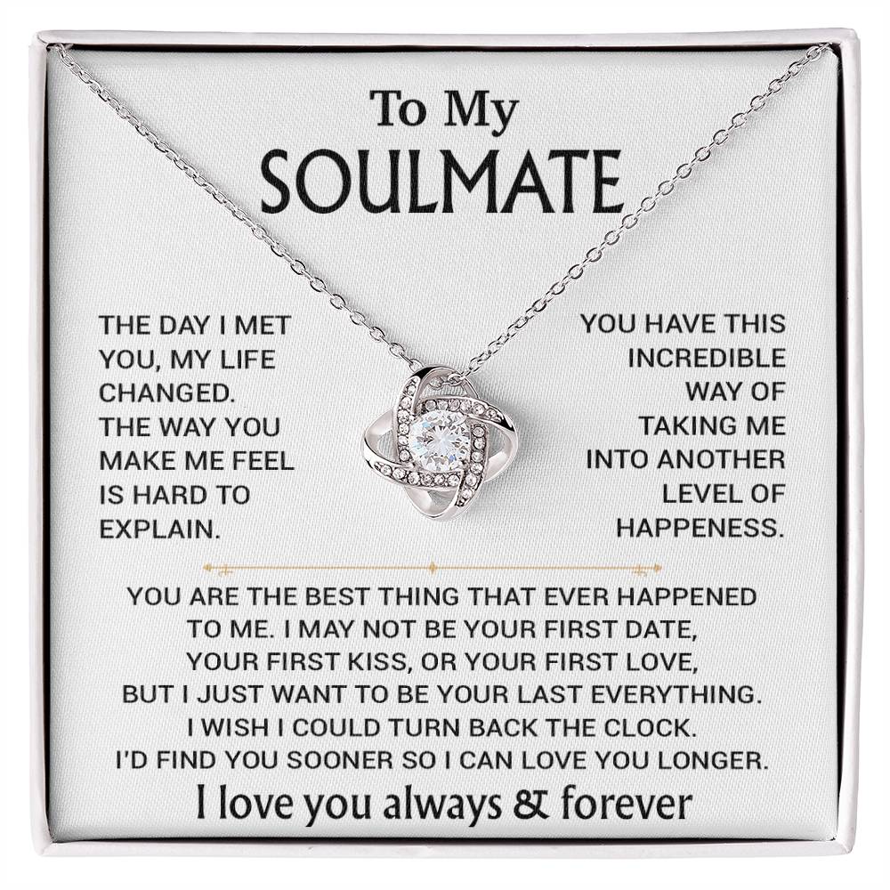To My Soulmate Necklace, Soulmate Gift, Gift For Girlfriend, Christmas Gift 26_8_WHITE