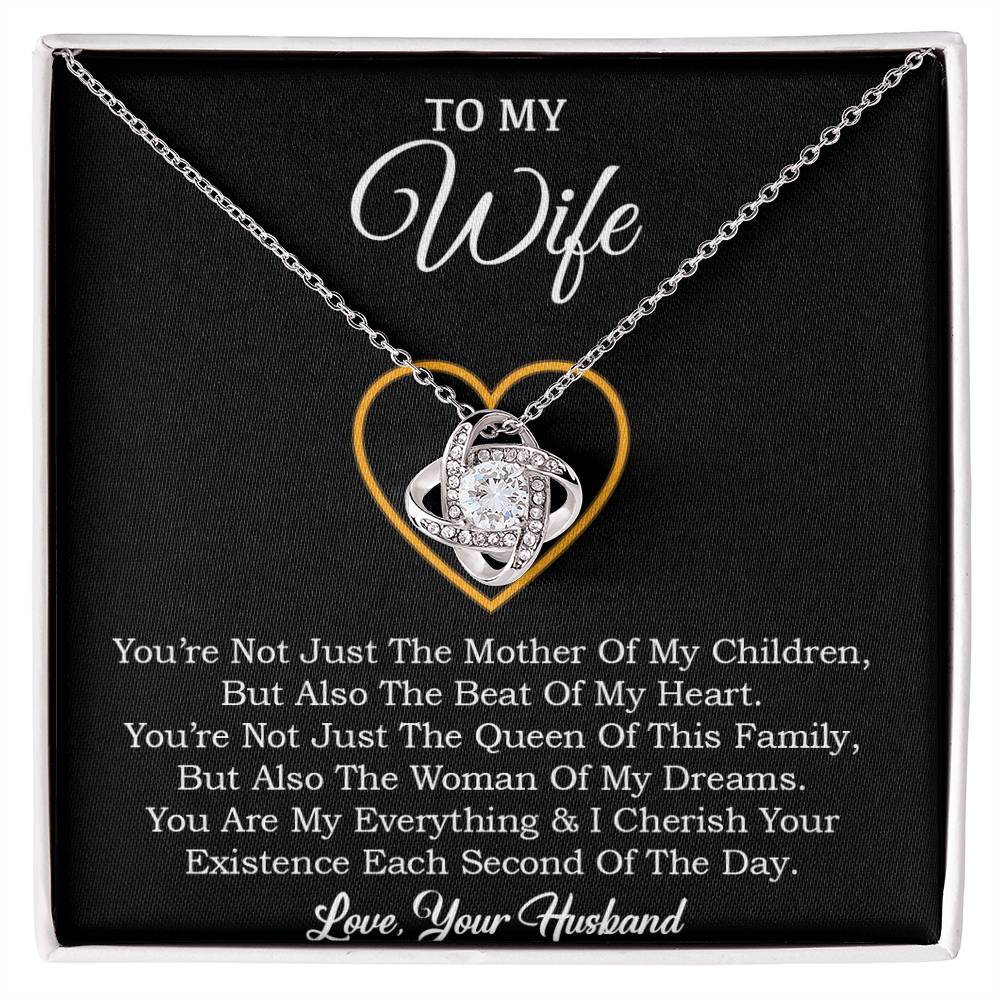 To My Wife Necklace, Gift For Wife, Anniversary Gift For Wife, Necklace For Wife 30_1_Black