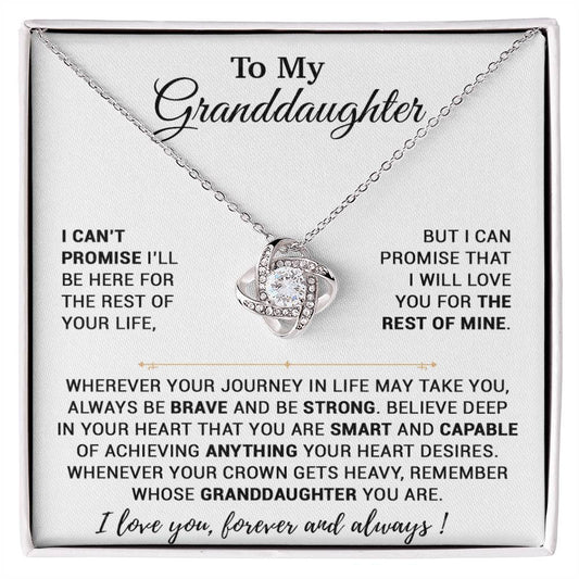 To My Granddaughter Necklace, Birthday Gift For Granddaughter, Birthday Gifts 7_10
