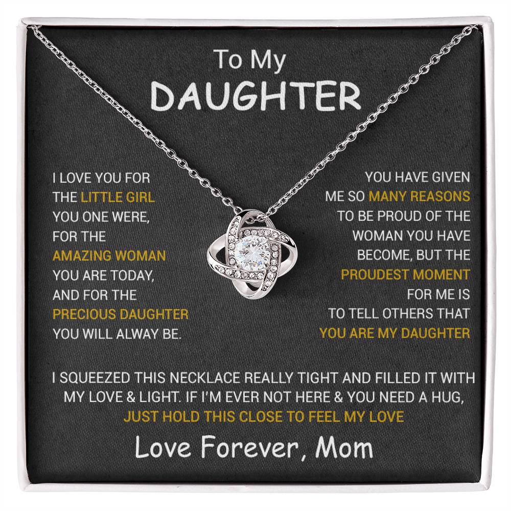 To My Daughter Necklace, Daughter Mother Necklace, Daughter Gift From Dad, Mom 1_10