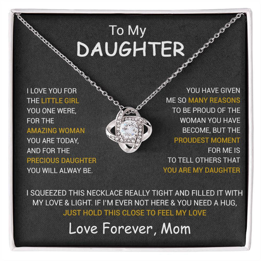 To My Daughter Necklace, Daughter Mother Necklace, Daughter Gift From Dad, Mom 1_10