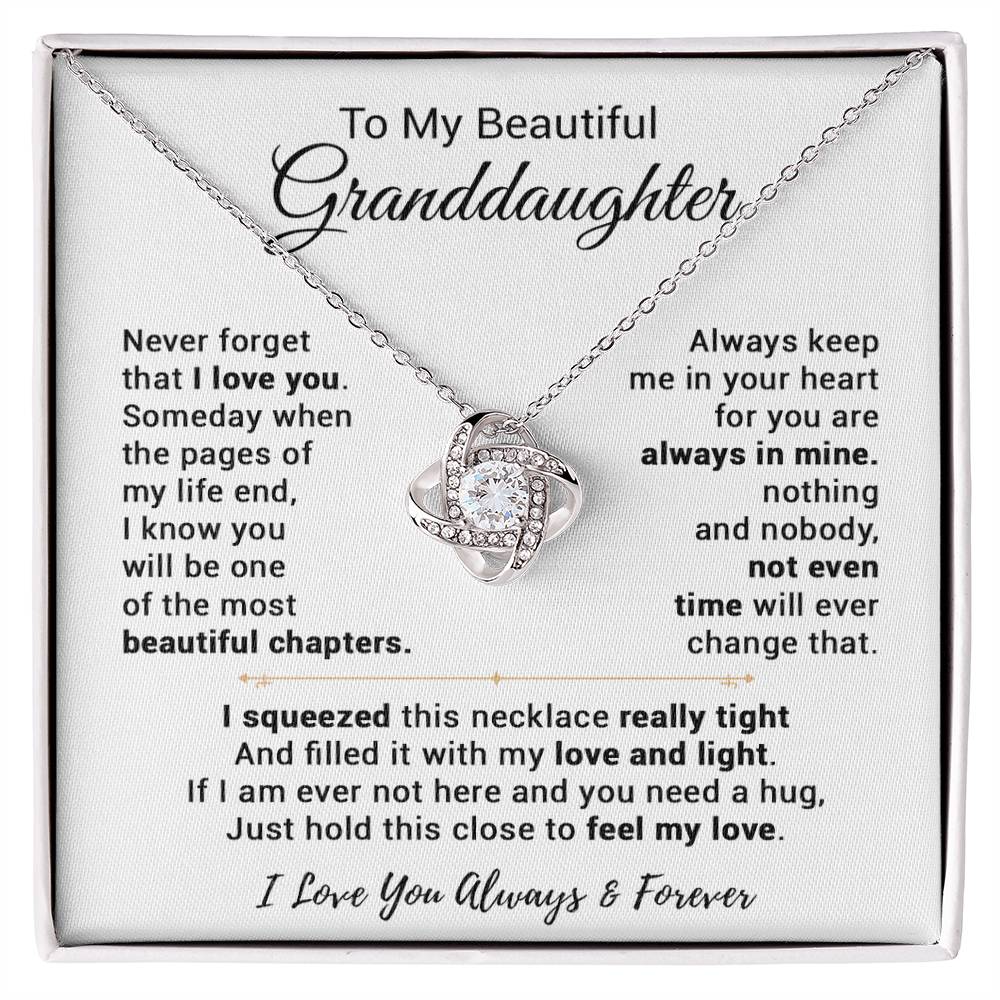 To My Granddaughter Necklace, Birthday Gift For Granddaughter, Birthday Gifts 13_9
