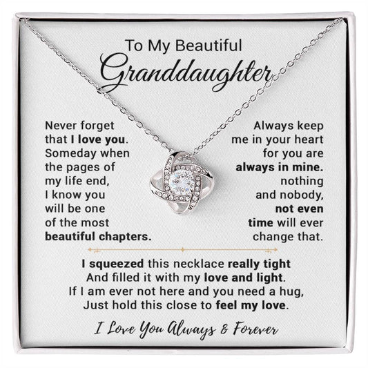 To My Granddaughter Necklace, Birthday Gift For Granddaughter, Birthday Gifts 13_9