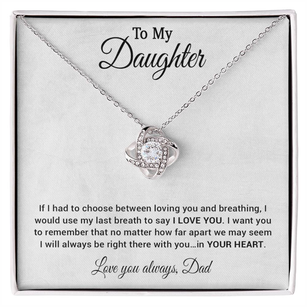 To My Daughter Necklace, Daughter Father Necklace, Daughter Gift from Dad 30_4
