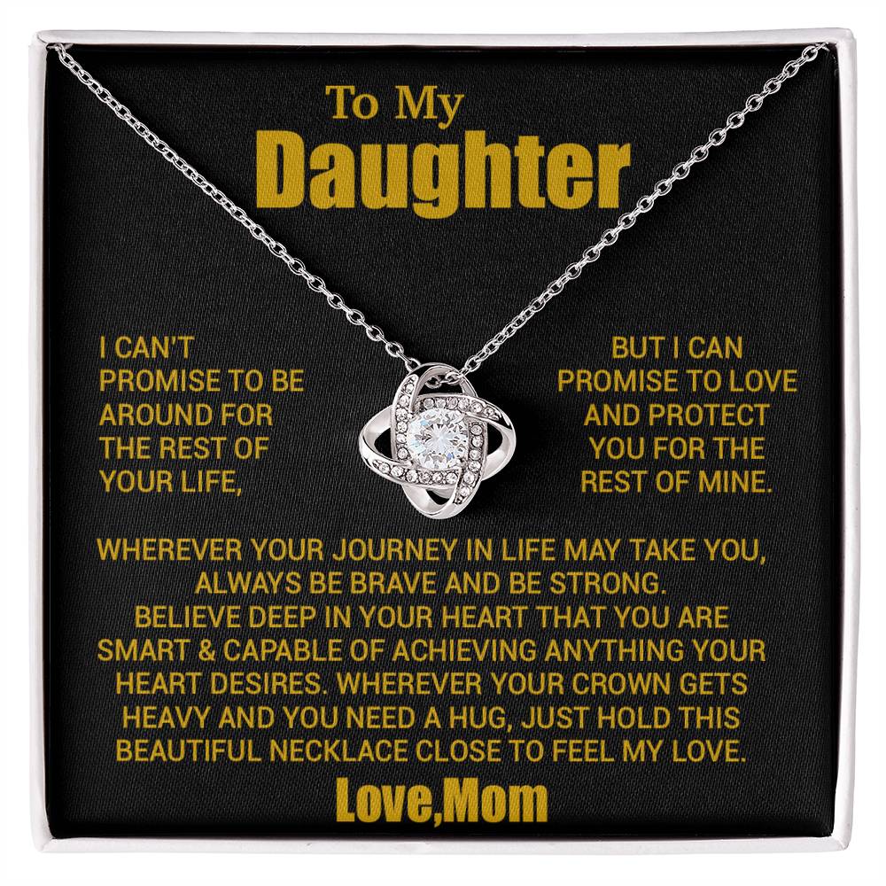 To My Daughter Necklace, Daughter Mother Necklace, Daughter Gift From Mom 24_8_Gold