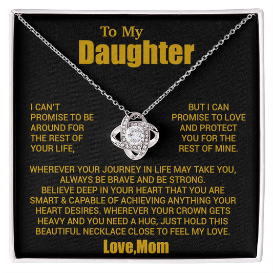 To My Daughter Necklace, Daughter Mother Necklace, Daughter Gift From Mom 24_8_Gold