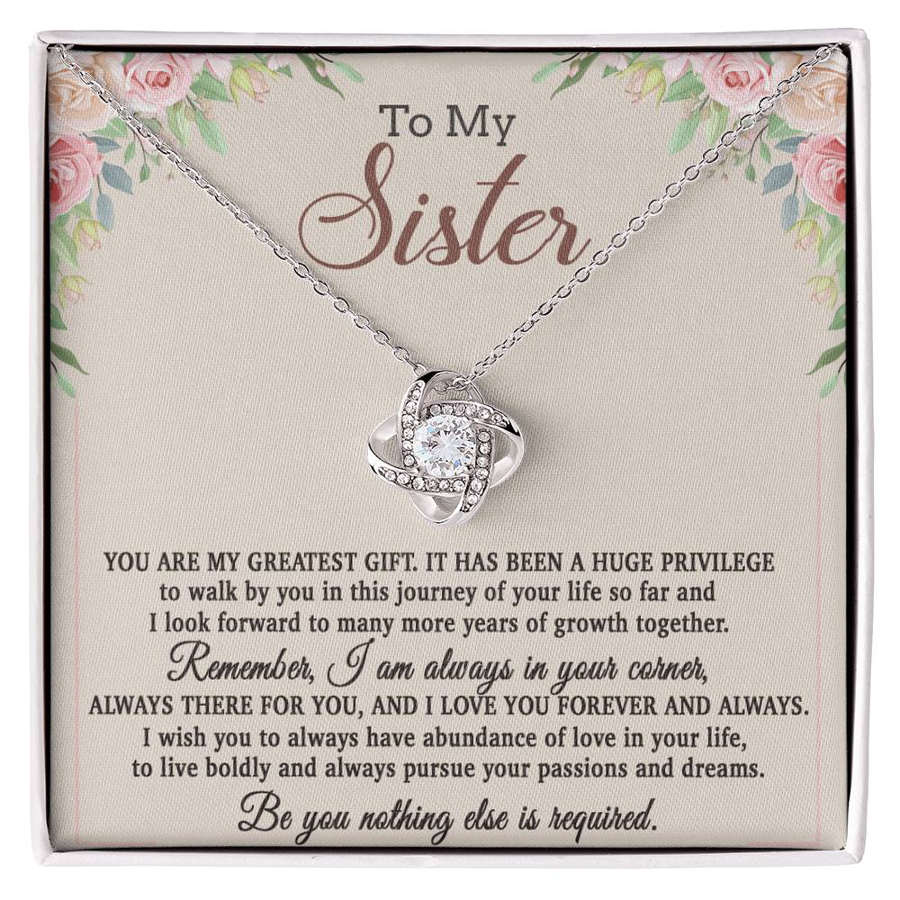 To My Sister Necklace, Brother to Sister, Birthday gift For Sister from Brother 26_8