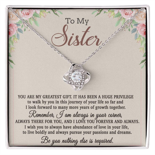 To My Sister Necklace, Brother to Sister, Birthday gift For Sister from Brother 26_8