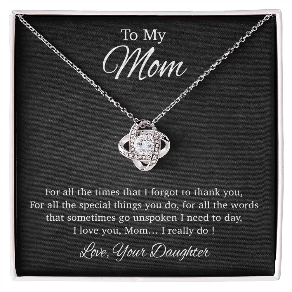 To My Mom Necklace, Gift For Mom From Daughter, Mother's Day Gifts 31_3