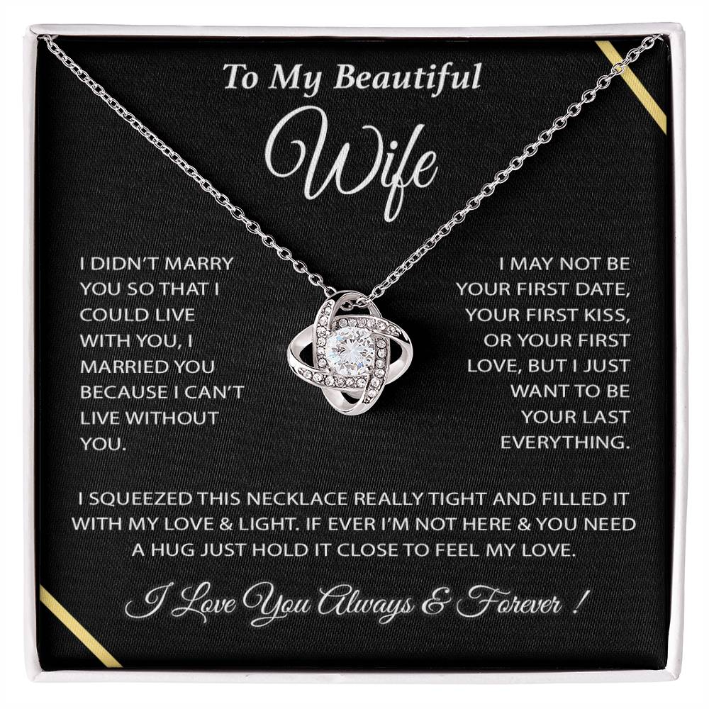 To My Wife Necklace, Wife Gift from Husband, Wife Birthday Gift, Christmas Gift 4_12