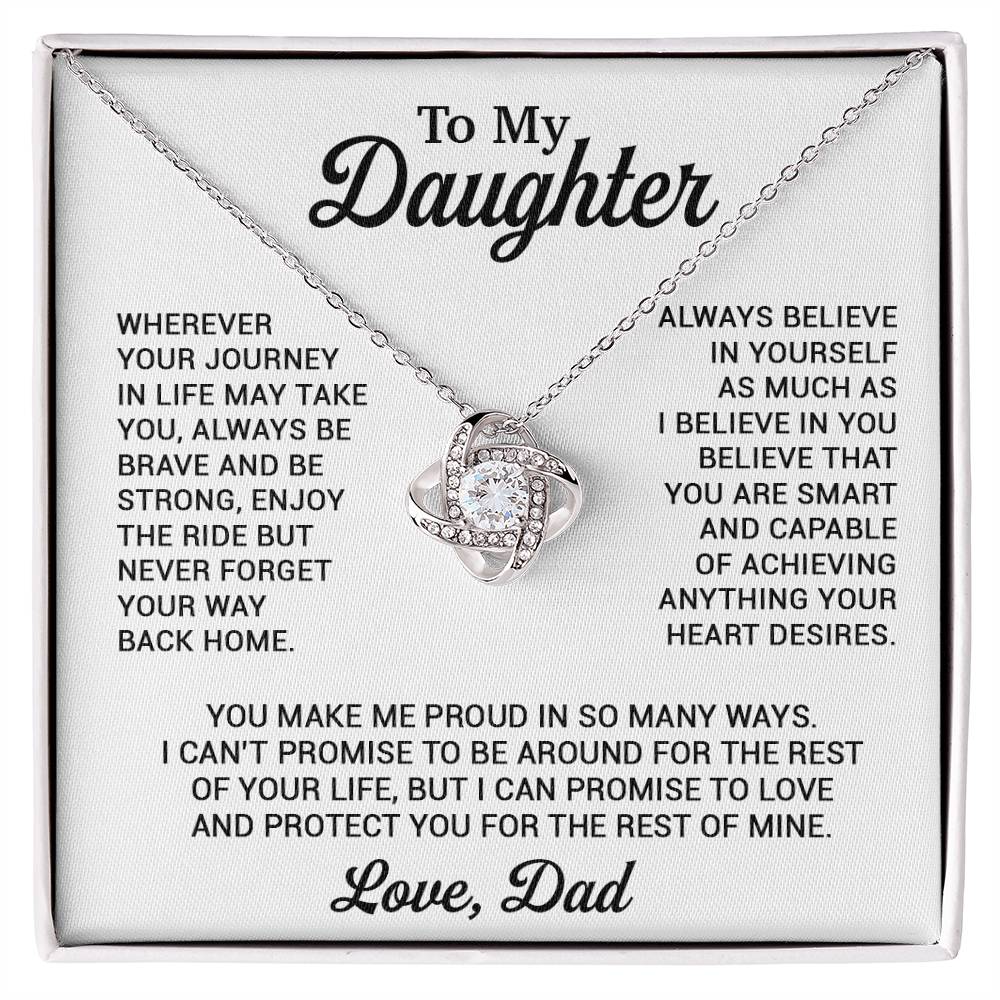 To My Daughter Necklace, Daughter Father Necklace, Daughter Gift From Dad 8_11