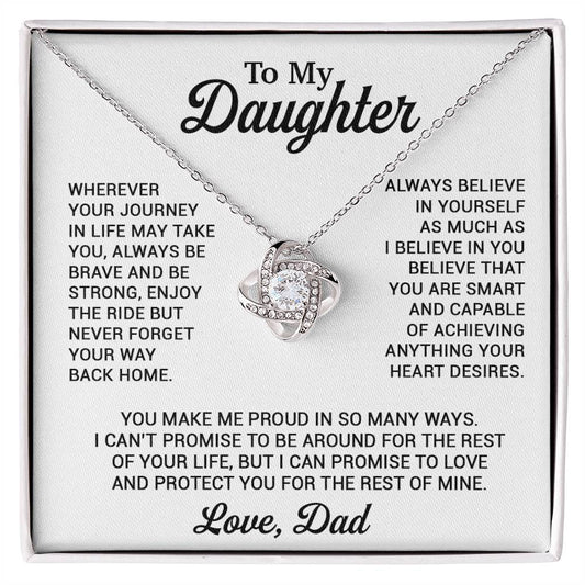 To My Daughter Necklace, Daughter Father Necklace, Daughter Gift From Dad 8_11
