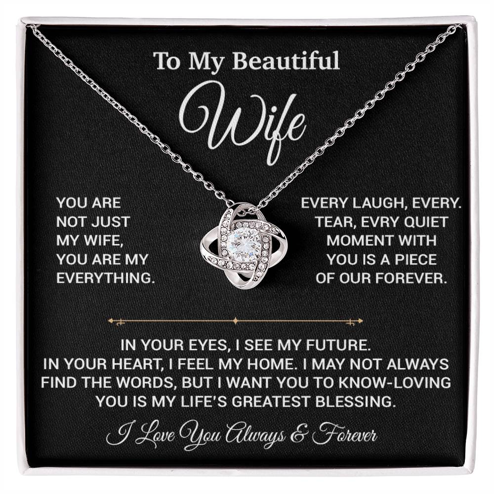 To My Wife Necklace, Christmas Gifts For Women, Anniversary Gift For Wife 10_9_Black
