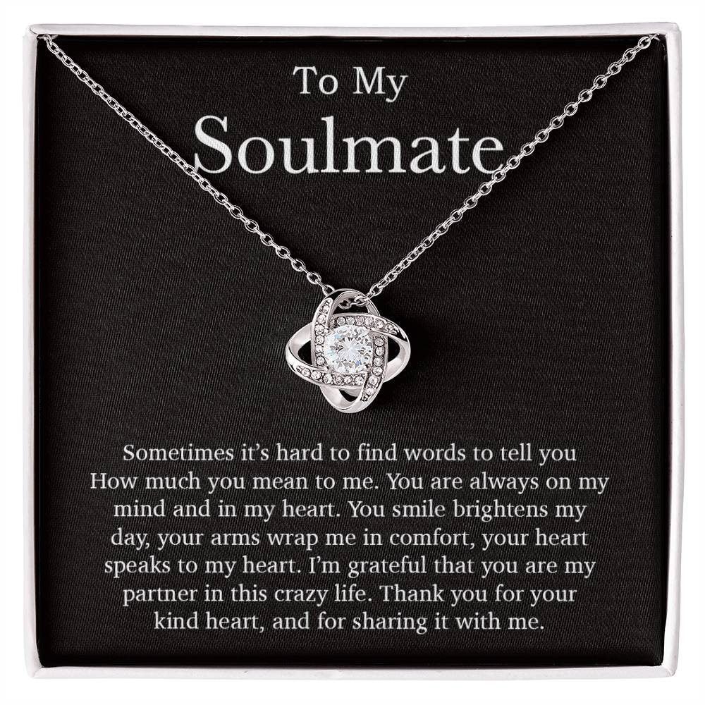 To My Soulmate Necklace, Valentines Day Gift, Soulmate Gifts, Birthday Gifts