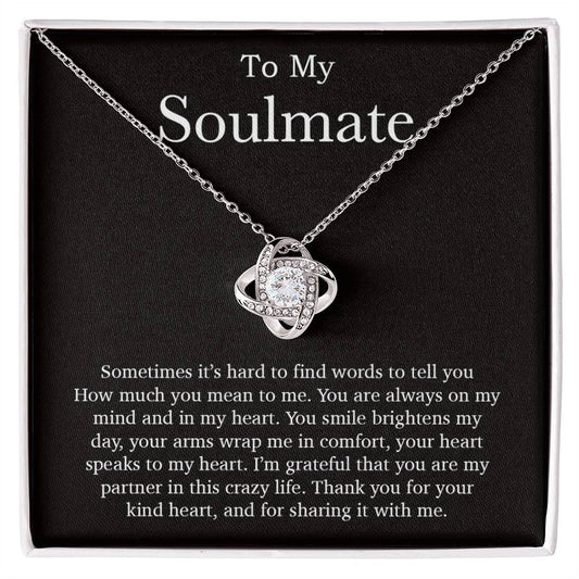 To My Soulmate Necklace, Valentines Day Gift, Soulmate Gifts, Birthday Gifts