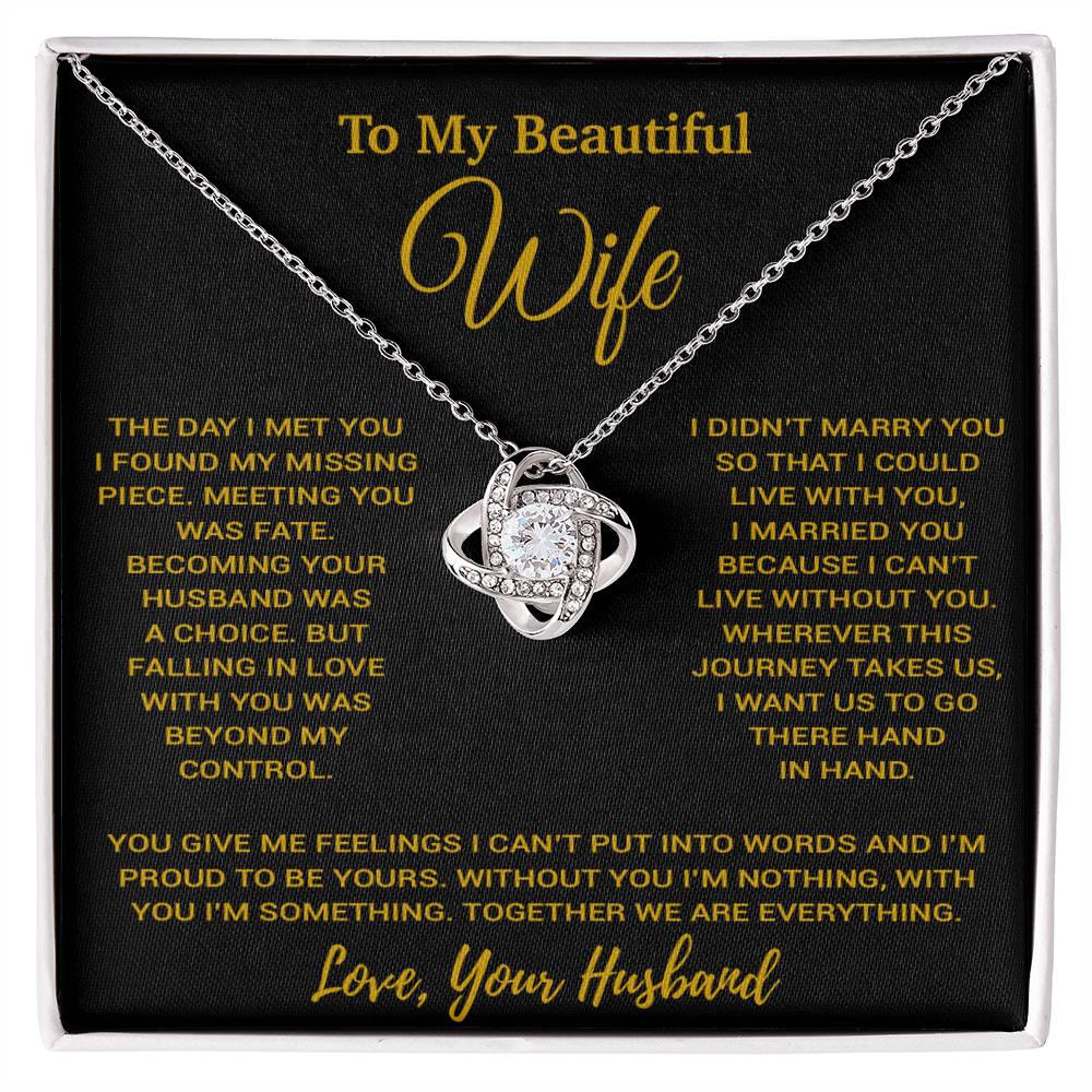 To My Wife Necklace, Vanlentines Gifts For Women, Anniversary Gift For Wife 1_11_Gold
