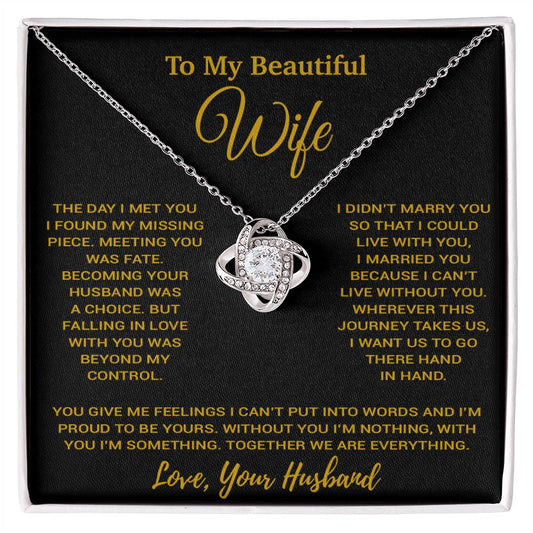 To My Wife Necklace, Vanlentines Gifts For Women, Anniversary Gift For Wife 1_11_Gold