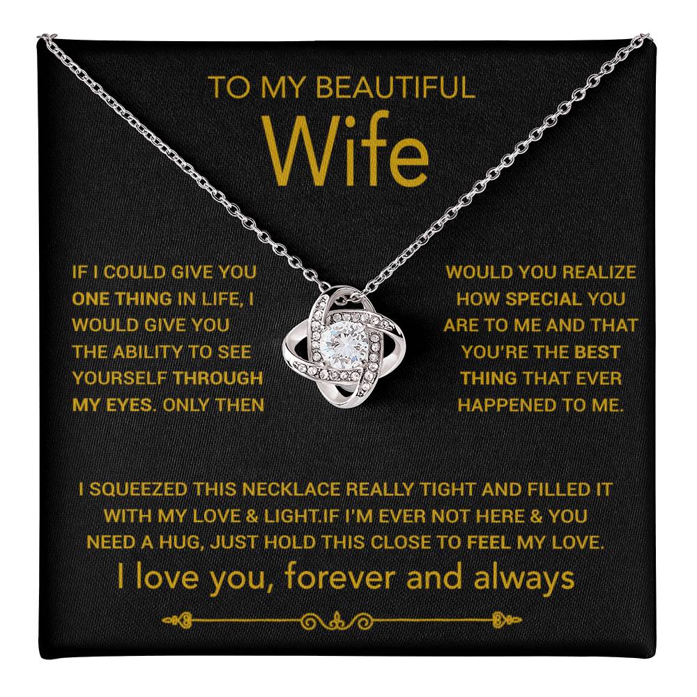 To My Wife Necklace, Christmas Gifts For Women, Anniversary Gift For Wife 8_10_Gold