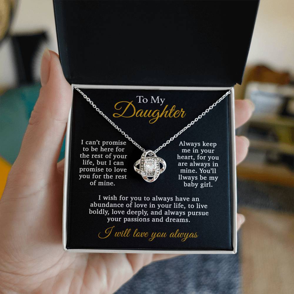 To My Daughter Necklace, Daughter Father Necklace, Daughter Gift From Dad 10_11_Gold