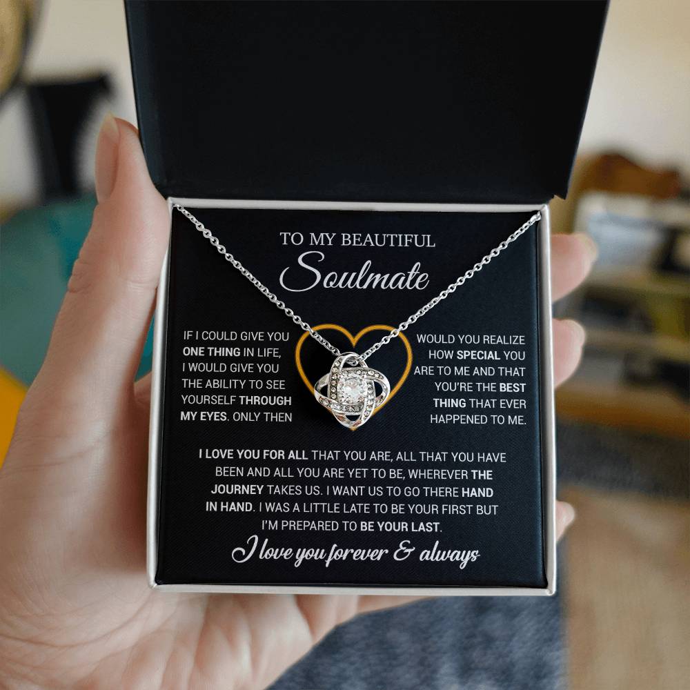 To My Soulmate Necklace, Gift For Wife From Husband, Valentiens Gift 22_12_Black