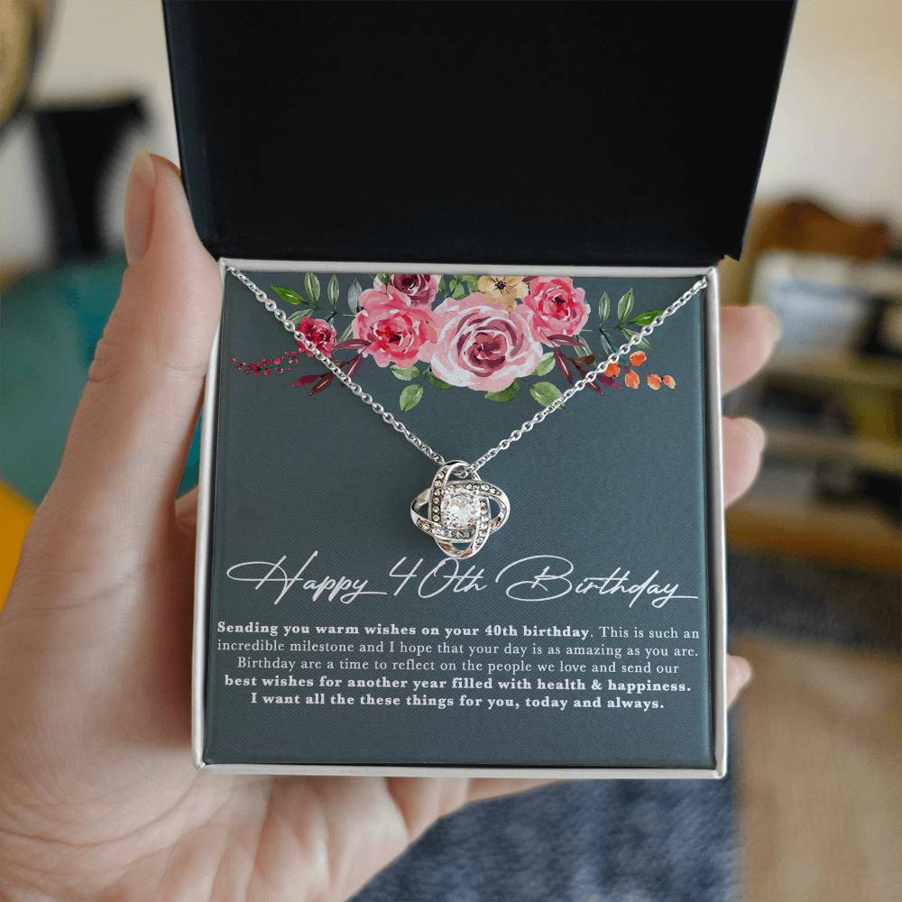 40th Birthday Gifts Necklace, 40th Birthday Necklace,40th Birthday Gift Ideas