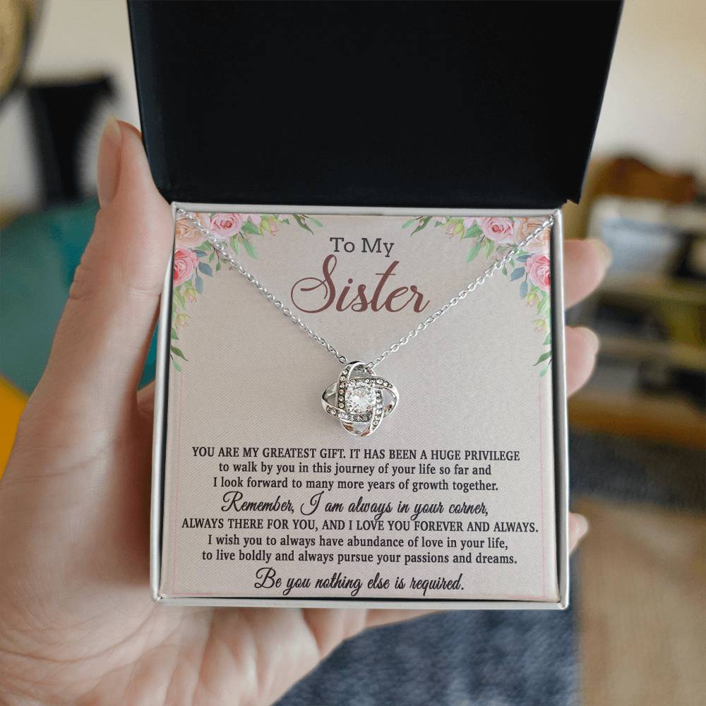 To My Sister Necklace, Brother to Sister, Birthday gift For Sister from Brother 26_8