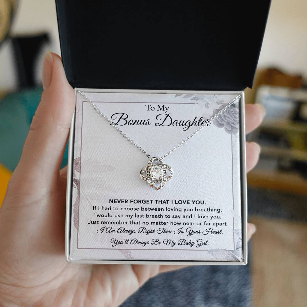 To My Bonus Daughter Necklace, Gift for Bonus Daughter, Step Daughter Birthday 6_1