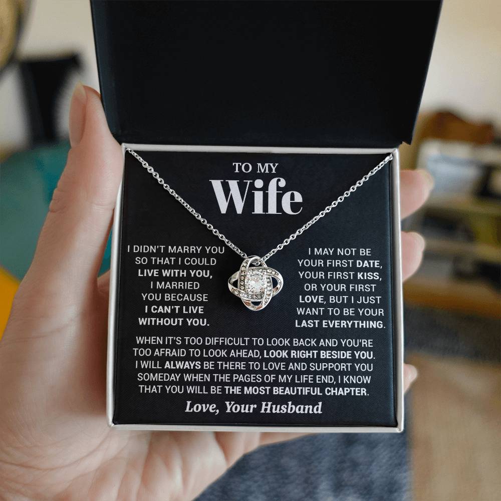 To My Wife Necklace, Christmas Gifts For Women, Anniversary Gift For Wife 28_9_Black