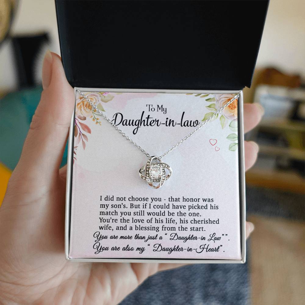 To My Daughter-In-Law Necklace, Gift For Daughter In Law, Daughter In Law Gift