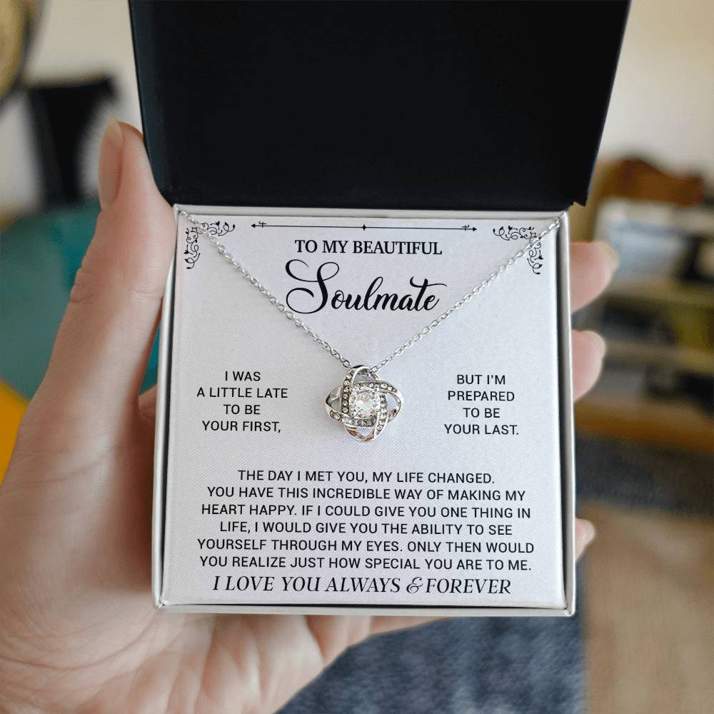 To My Soulmate Necklace, Birthday Gifts For Her, Christmas Gift For Soulmate