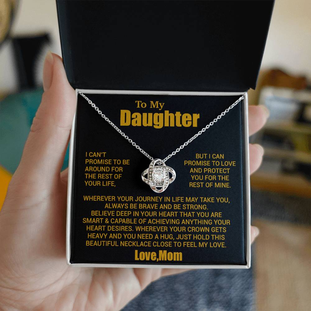 To My Daughter Necklace, Daughter Mother Necklace, Daughter Gift From Mom 24_8_Gold