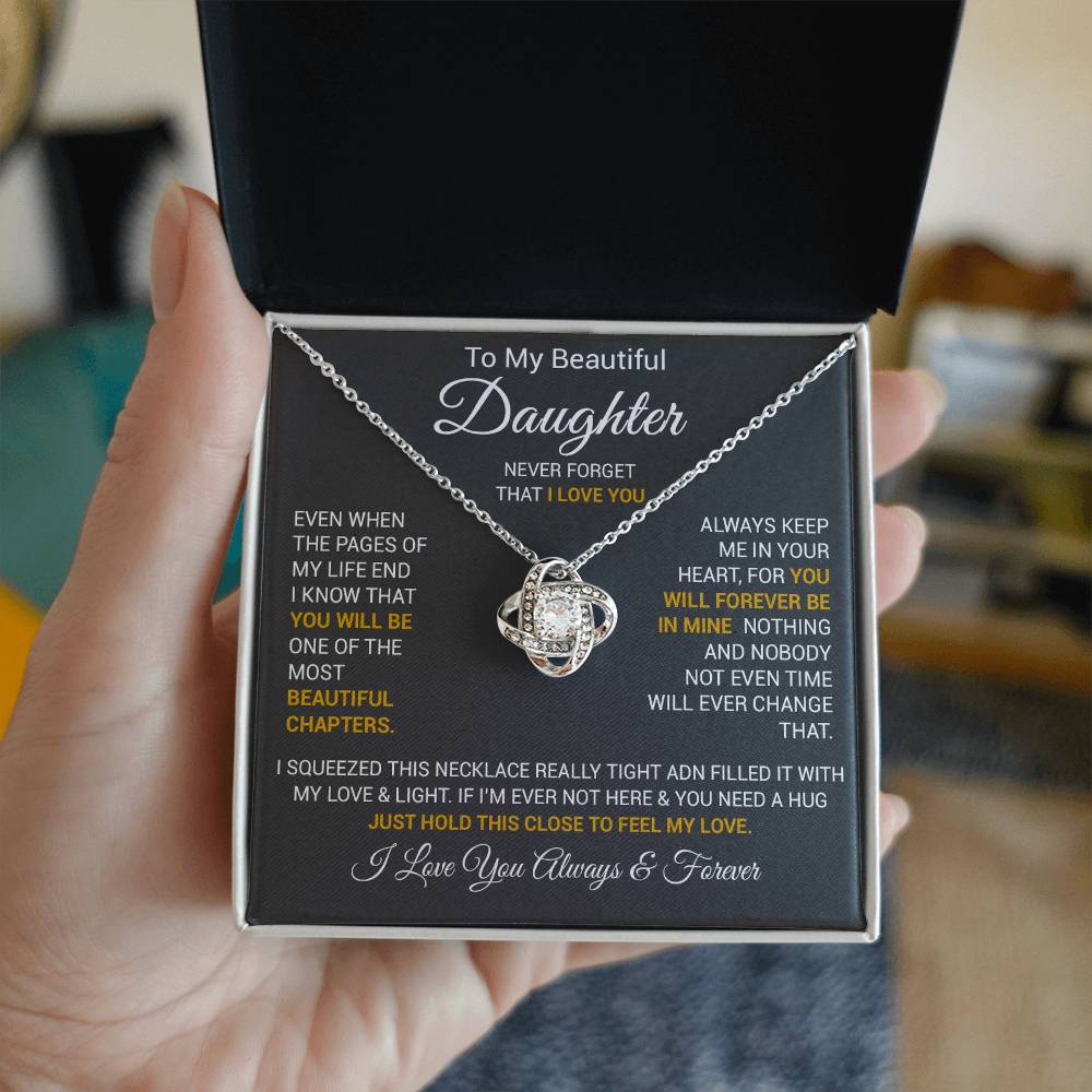 To My Daughter Necklace, Daughter Father Necklace, Daughter Gift From Dad, Mom 2_10