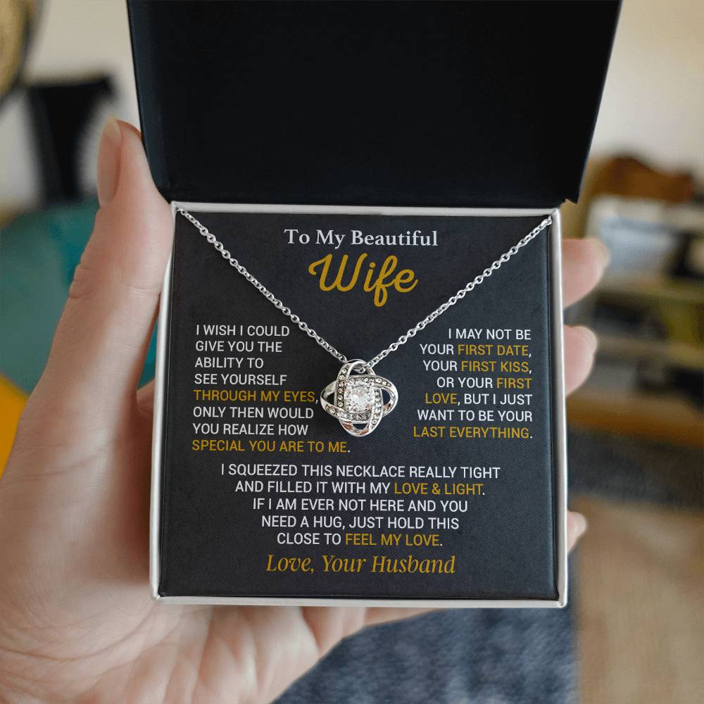 To My Wife Necklace, Christmas Gift For Wife, Wife Birthday Gift
