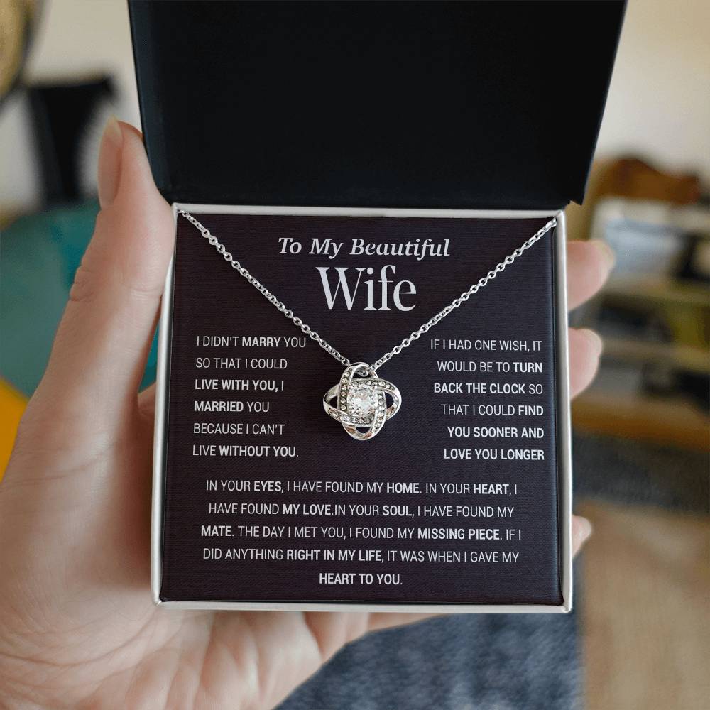 To My Wife Necklace, Gift For Wife, Anniversary Gift For Wife, Christmas Gift 27_11_Tim