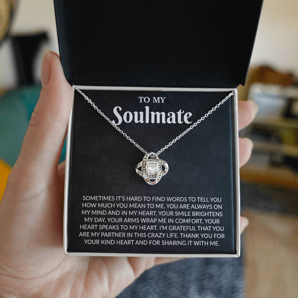 To My Soulmate Necklace, Anniversary Gift for Her, Gifts for Wife, Gifts for Girlfriend