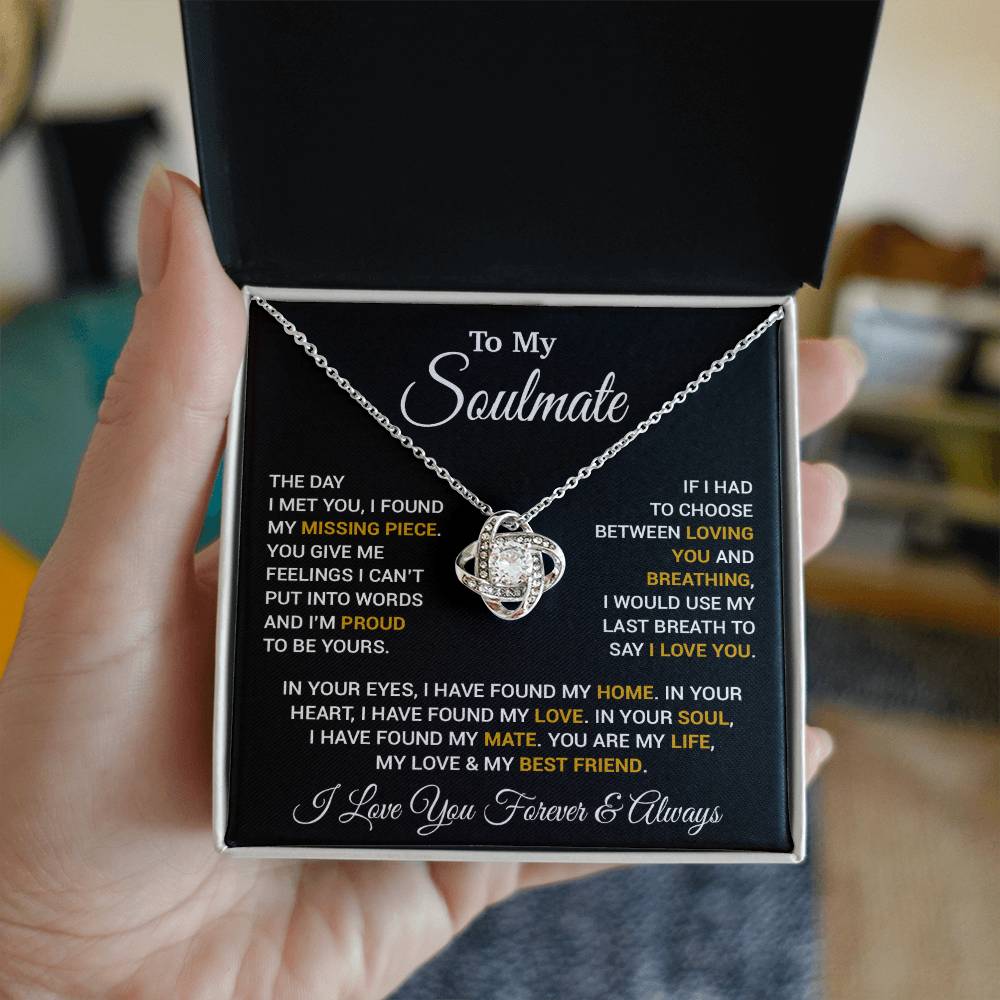 To My Soulmate Necklace, Valentines Day Gift, Gift For Wife, Anniversary Gift 14_2