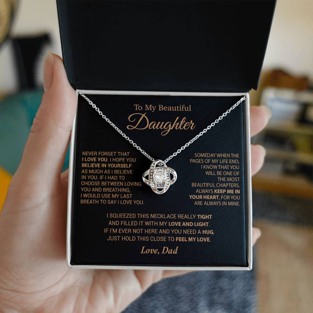To My Daughter Necklace, Daughter Father Necklace, Daughter Gift From Dad 6_9_Cam