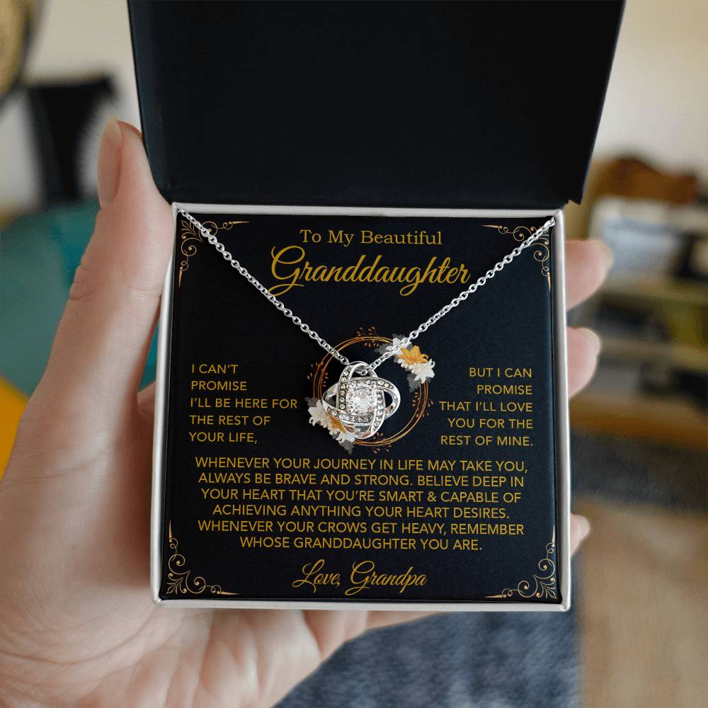 To My Granddaughter Necklace, Xmas Birthday Gift For Granddaughter From Grandpa 24_9