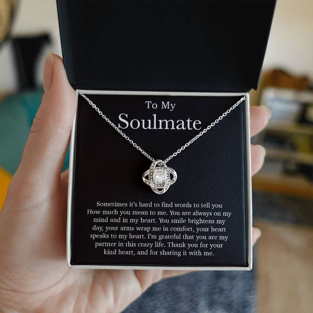 To My Soulmate Necklace, Valentines Day Gift, Soulmate Gifts, Birthday Gifts